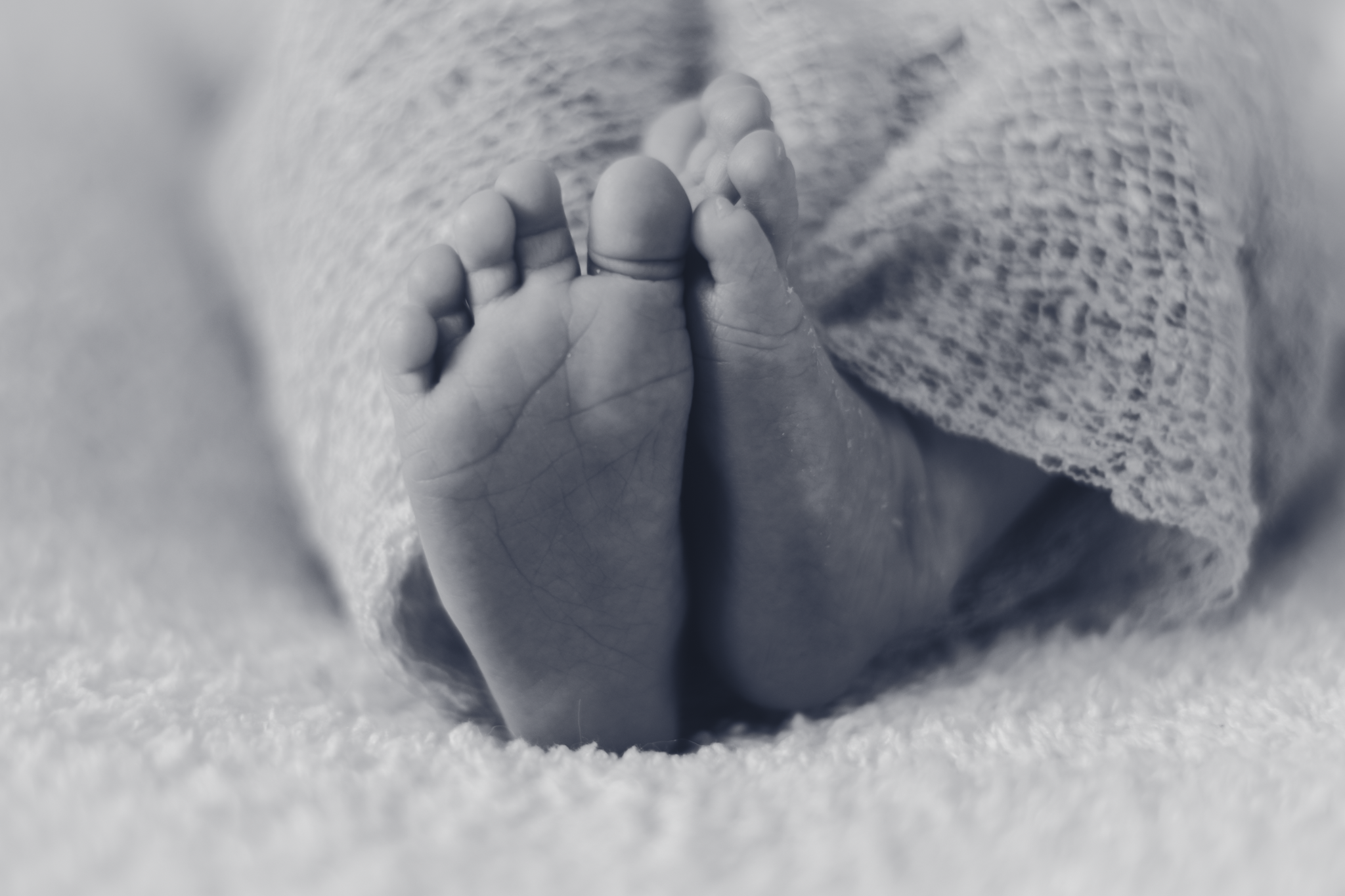 Newborn baby feet